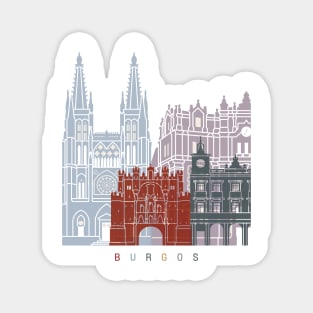 Burgos skyline poster Magnet