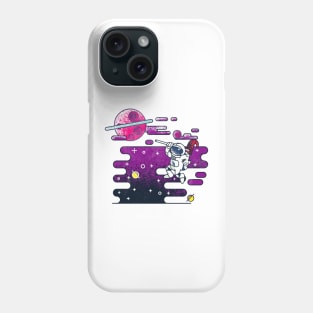 Astronaut Exploring New Worlds Space Travel Phone Case
