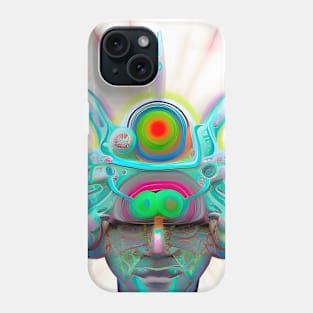 Dosed in the Machine (7) - Trippy Psychedelic Art Phone Case