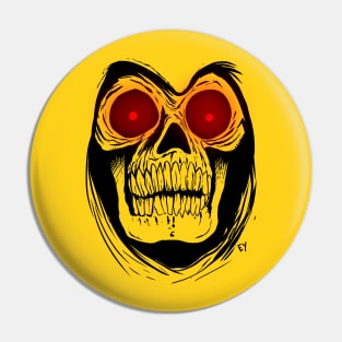 Myah! Skull Face Pin