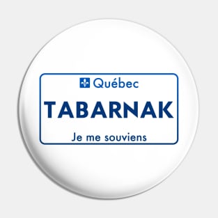 Quebec Vulgar License Plate Pin