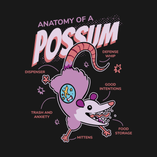 Possum Anatomy Funny Kawaii T-Shirt