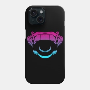 Bali Human Mask Fangs Vaporwave Phone Case