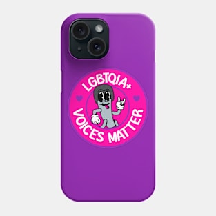 LGBTQIA+ Voices Matter - Support The Queer Communtiy Phone Case