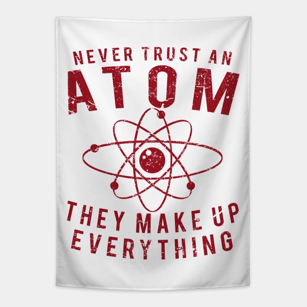 Never Trust An Atom Tapestry by JakeRhodes