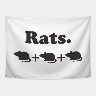 Rats - Wingspan Bird Board Game (Black) Tapestry