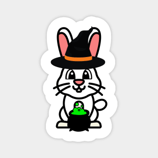 Cute Bunny is a witch Magnet