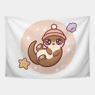 cute otter Tapestry