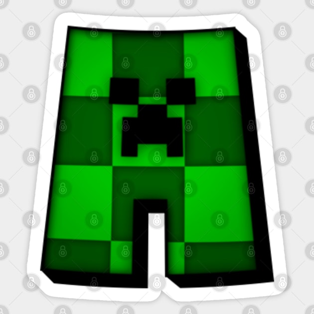 Minecraft Creeper Face - Minecraft - Sticker