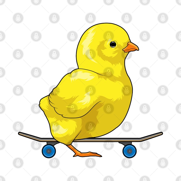 Chick Skater Skateboard by Markus Schnabel