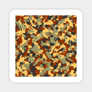 Brown Olive Camouflage Magnet