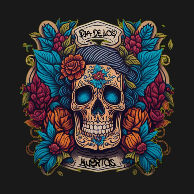 Embrace Mexican Culture with This Vibrant Sugar Skull Art by ImaginativeInkPOD