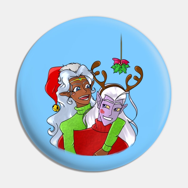 Lotura - Christmas Kiss Pin by AniMagix101