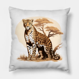 African Leopard Pillow