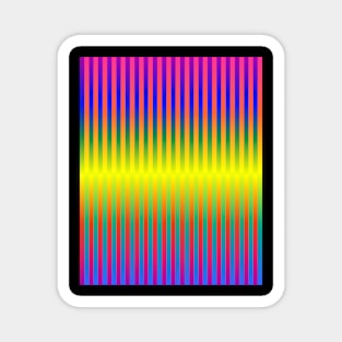 Dark and Light Rainbows (Stripes) Magnet