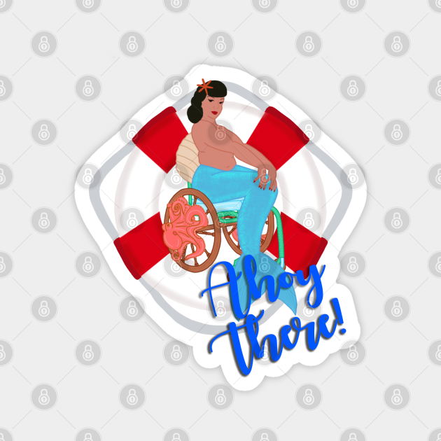 Ahoy There Disabled Magnet Teepublic