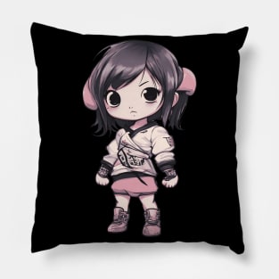 Charming Chibi Kawaii Girl Pillow