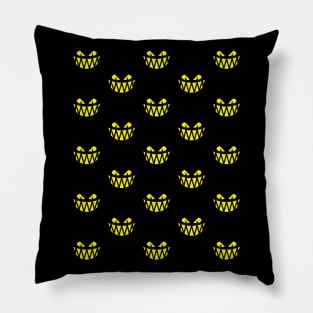 Halloween Frights (Pattern / Raster / Yellow) Pillow