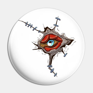 The Monster Eye 2 - Japanese art style - vector illustration Pin