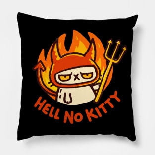 Hell No Kitty Pillow