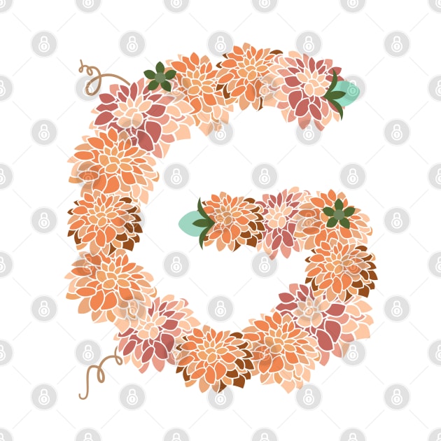 Letter G Floral by CTstudio