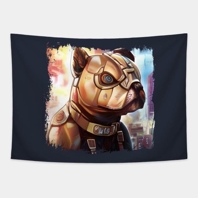 Steampunk robotic dog Tapestry by Synesthesist ⭐⭐⭐