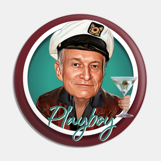 Hugh Hefner Pin by Zbornak Designs