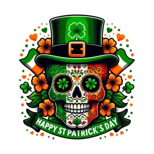 St Patricks Day 2024. Irish Skull Men T-Shirt