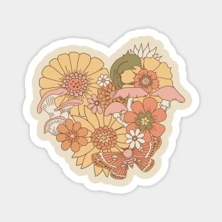 Floral Heart - Peachy Keen Magnet