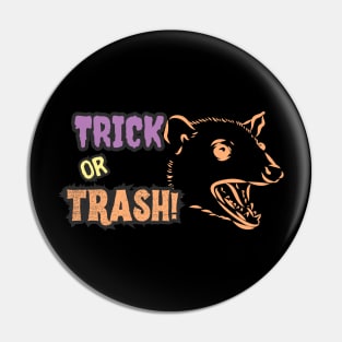 Trick-or-trash Pin