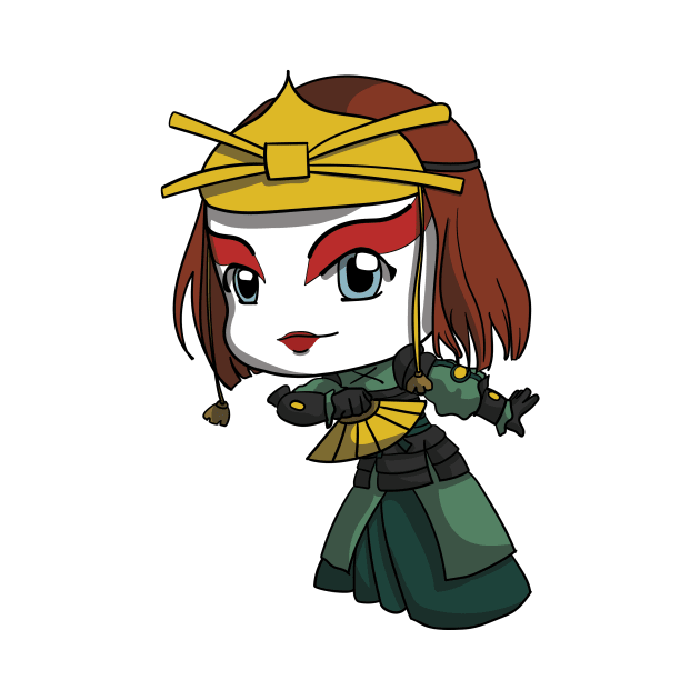 Avatar: The Last Airbender Chibi Suki sticker by jacqstoned