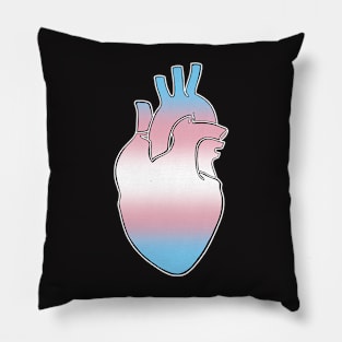 Transgender Pride Heart Pillow