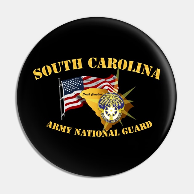 South Carolina - ARNG w Flag Pin by twix123844