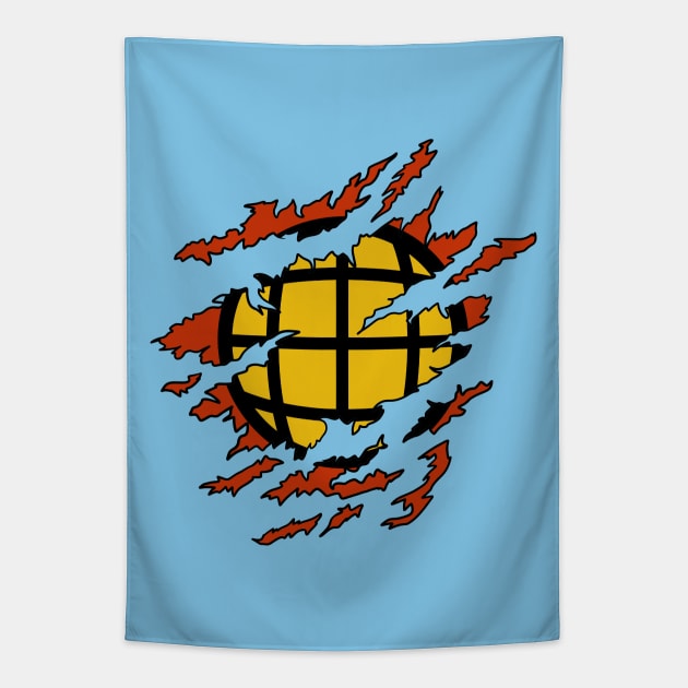 Captain Planet Emblem Tapestry by OniSide