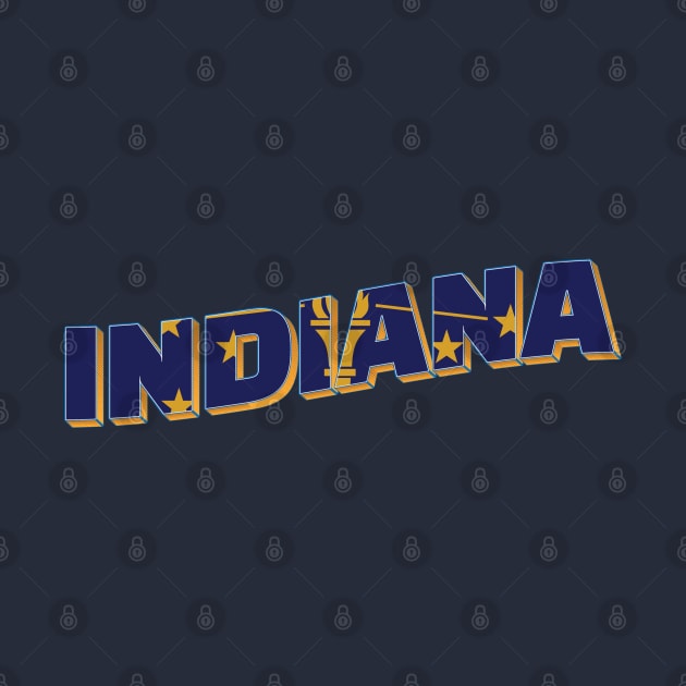 Indiana vintage style retro souvenir by DesignerPropo