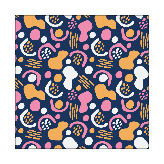 Summer shapes pattern I by MomoLab