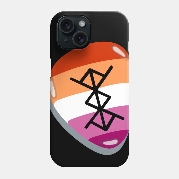 Lesbian rune Phone Case by moonmorph