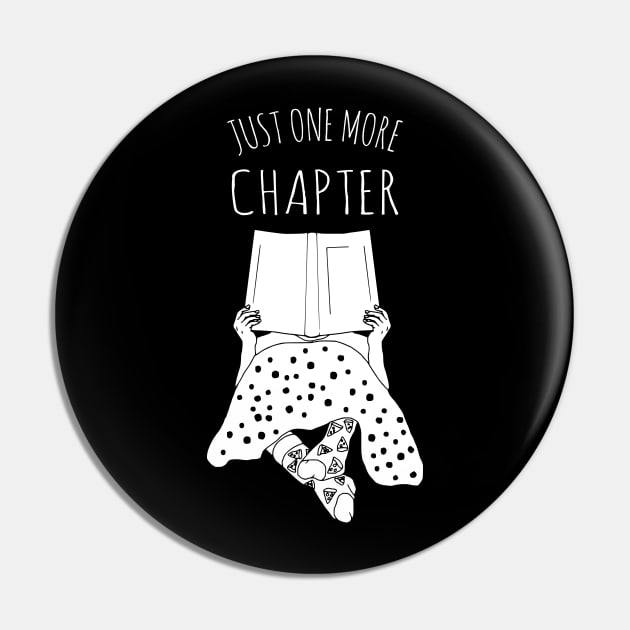 just one more chapter - white Pin by FandomizedRose