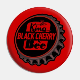 Vintage King Bee Black Cherry Soda Bottlecap Pin