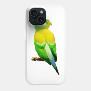 Yellow and green parrot Phone Case