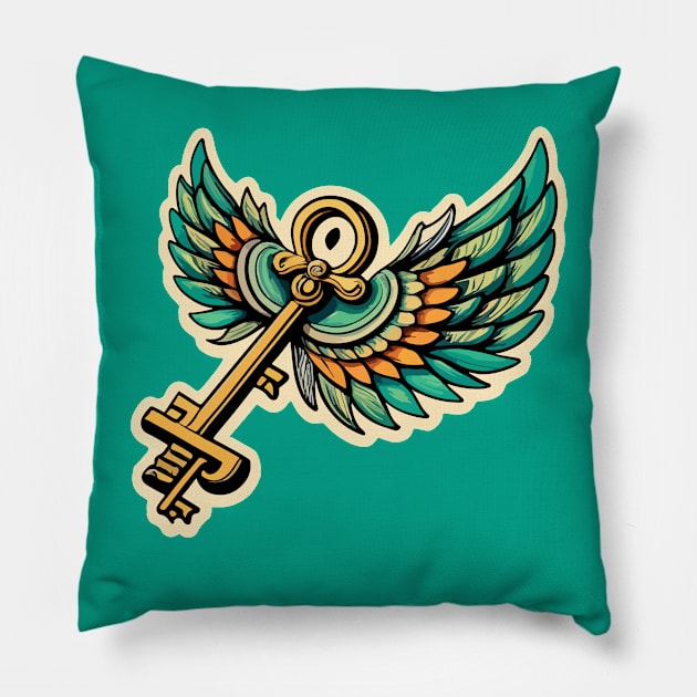 Magic Flying Key Pillow by CatCoconut-Art