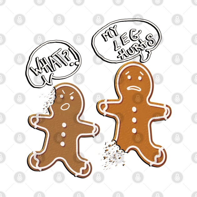 Funny Gingerbread Couple Gifts Cute Christmas by tamdevo1