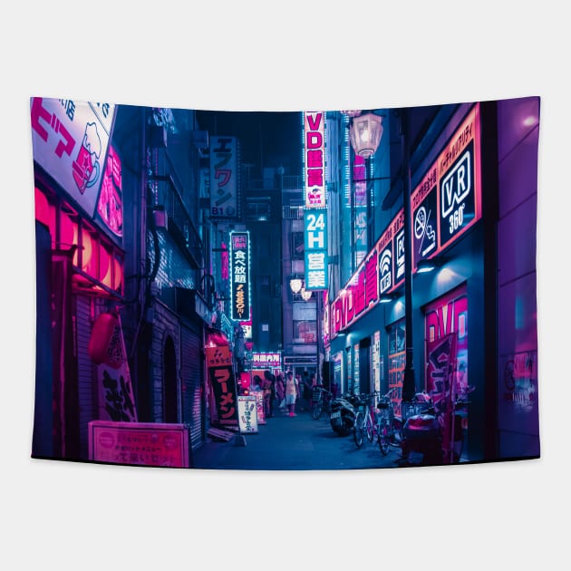 Tokyo 24h Tapestry by HimanshiShah