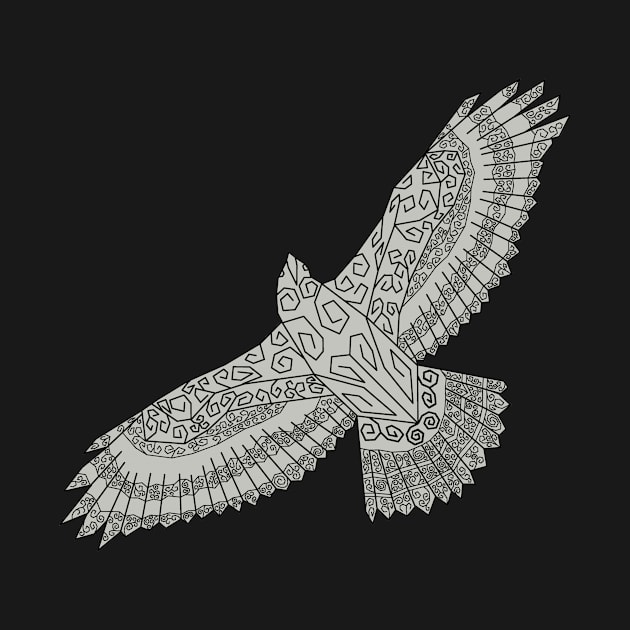 Paul's cancer support hawk grey by Toonatwilldesigns