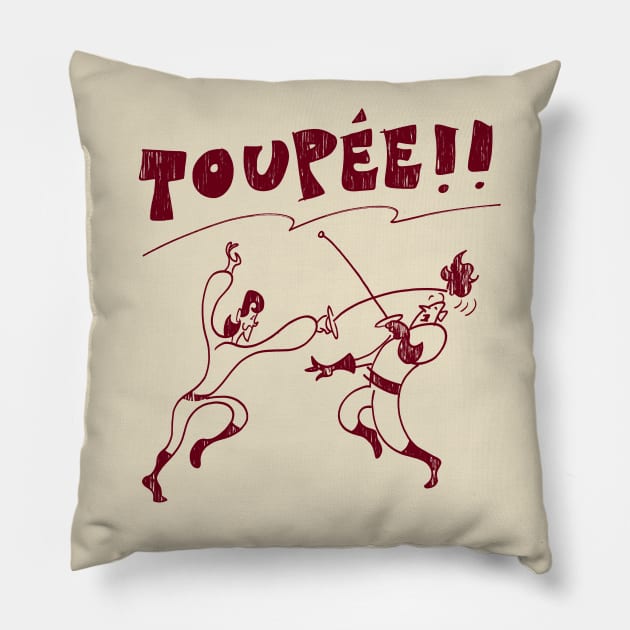 Toupee!! Pillow by captainhuzzah