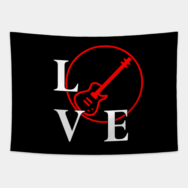 I love to play Bass for Bass player music lover Tapestry by Jose Luiz Filho