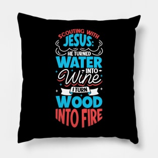 Scouting with Jesus Pillow