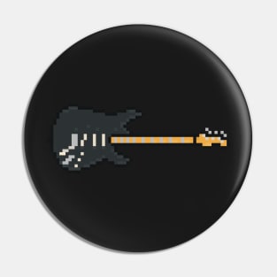 Pixel The Black Strat Guitar Pin
