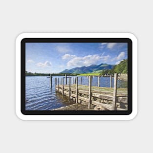 Derwentwater Jetty Impressionist Style Magnet