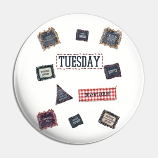 Patch Tuesday Funny Cybersecurity Fancy Dress Pin